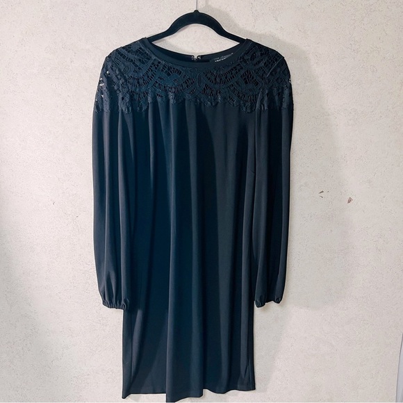 NINE WEST 8 WOMENS BLACK LACY COMFY DATENIGHT CAREER QUIET LUXARY LIGHT DRESS‎ - Picture 1 of 10